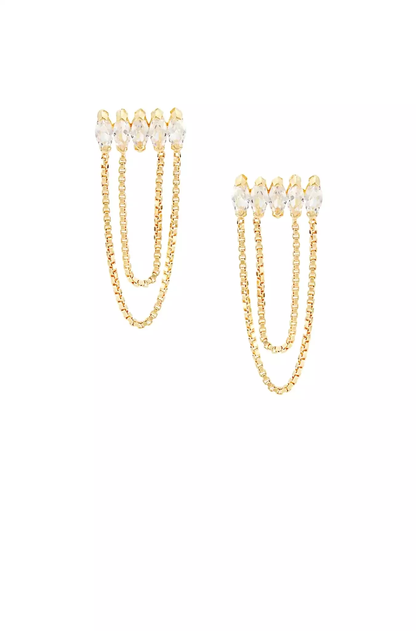 Rocky Earrings 14k Gold Plated Silver