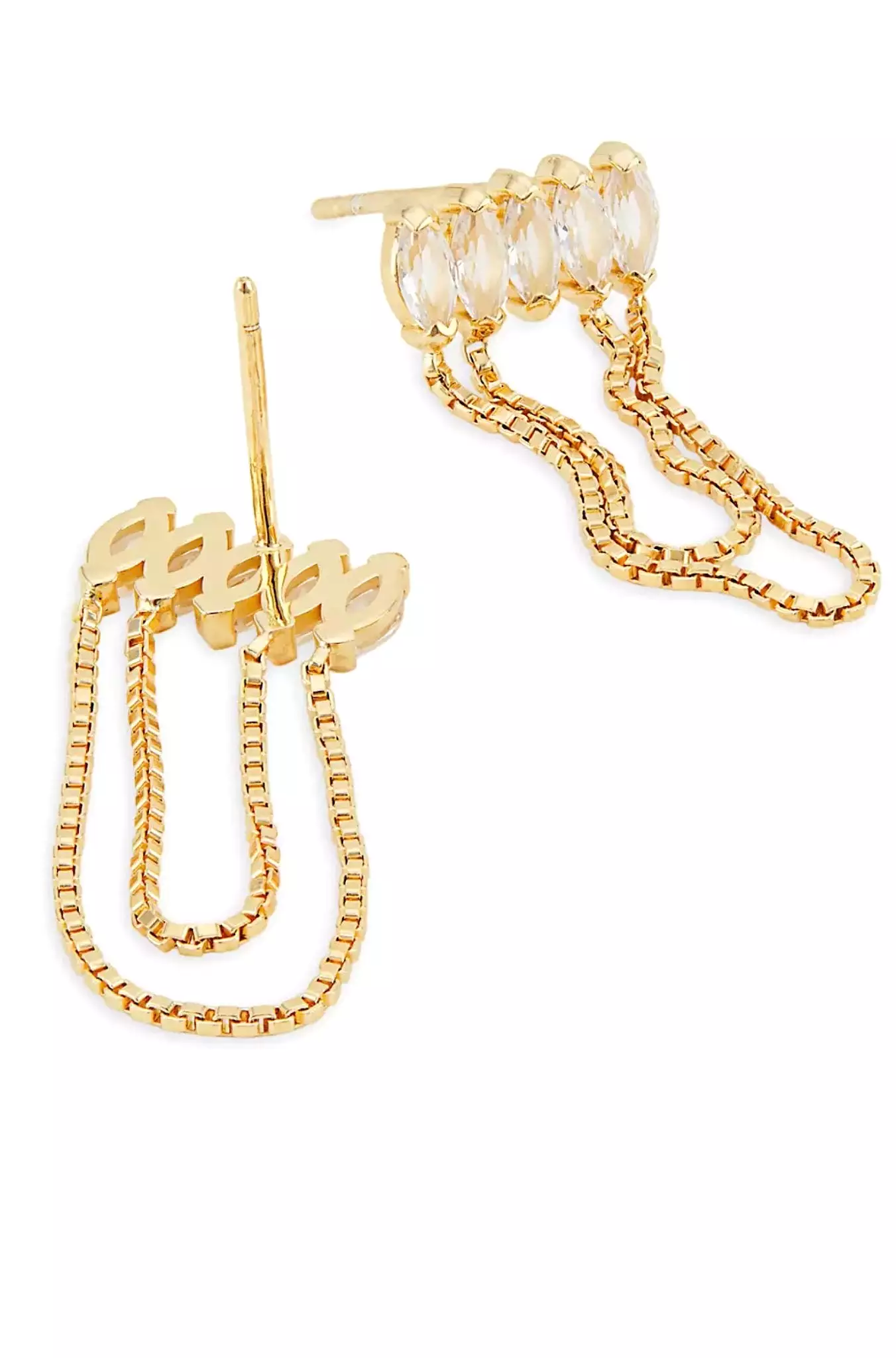 Rocky Earrings 14k Gold Plated Silver