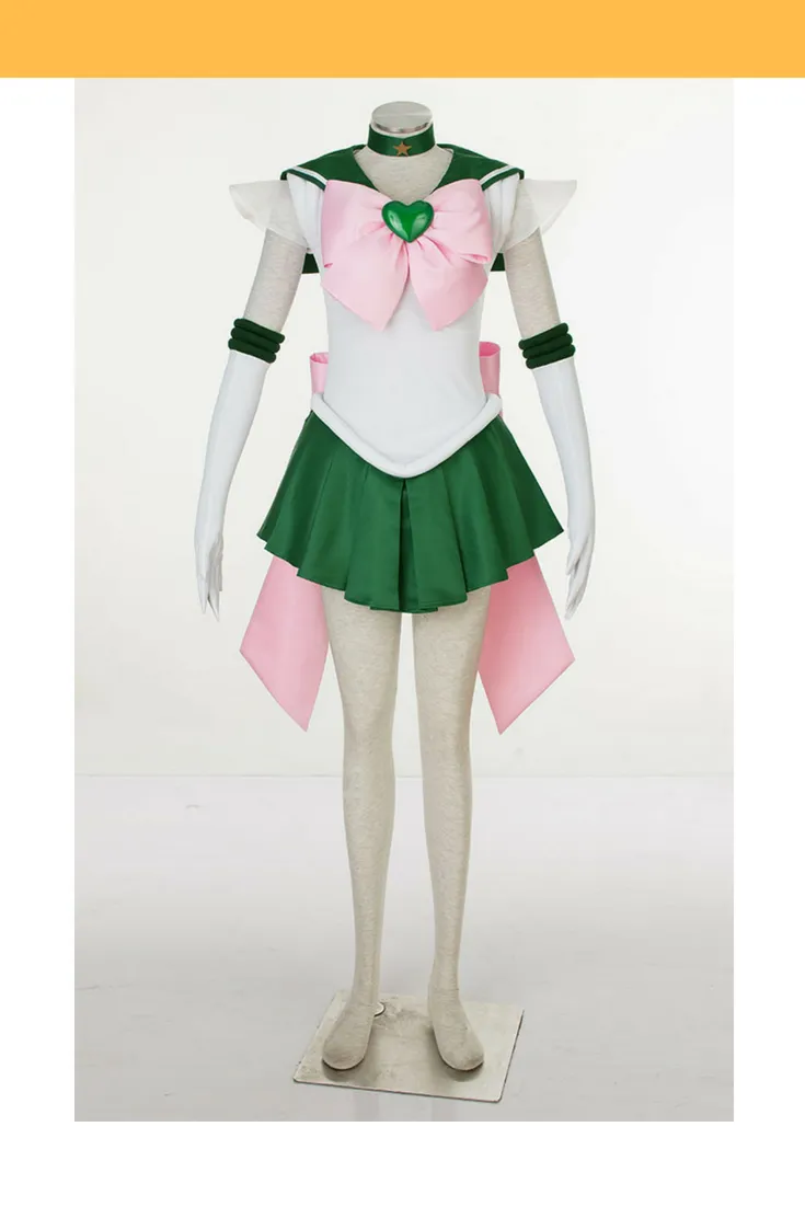 Sailormoon Super S Sailor Jupiter Makoto Kino Cosplay Costume