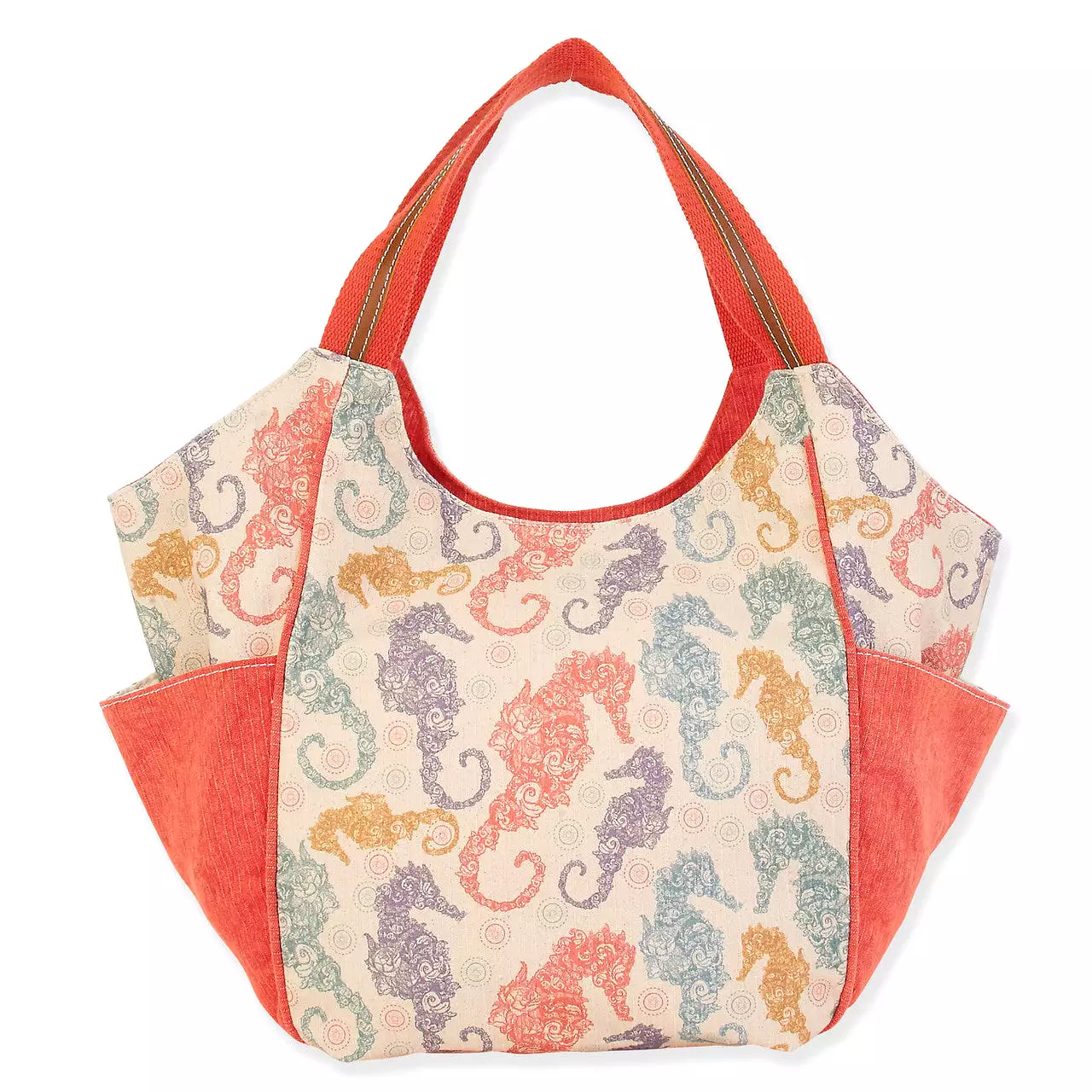 Samara Canvas Seahorse Scoop Tote