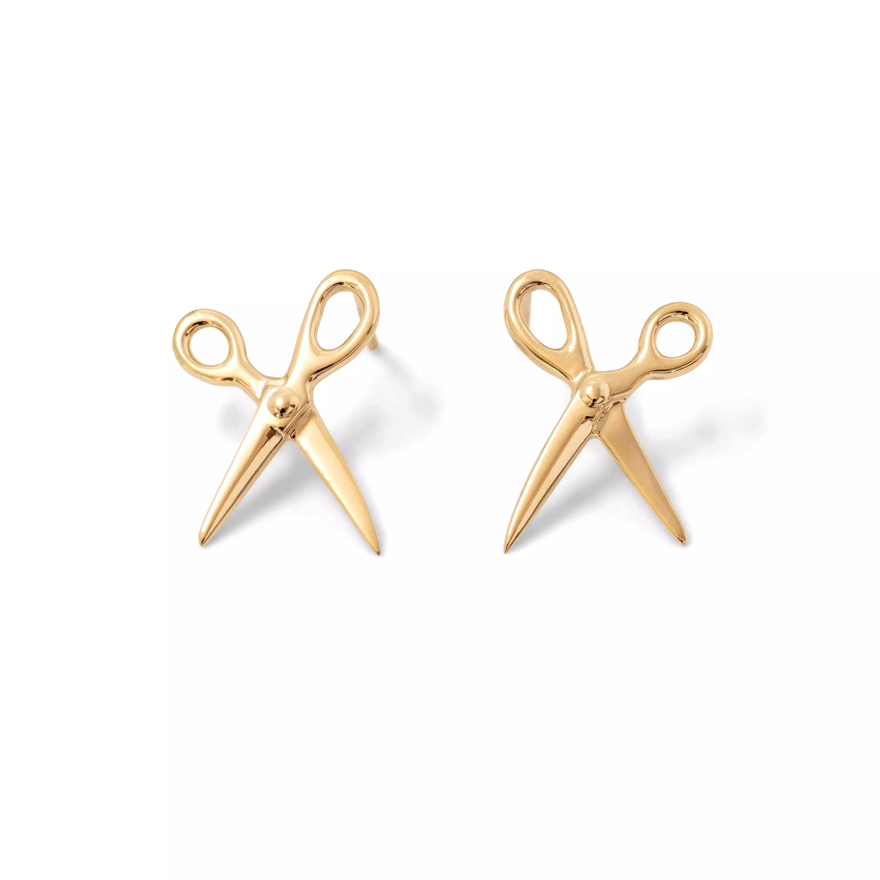 Scissor Earring 14K Yellow Gold