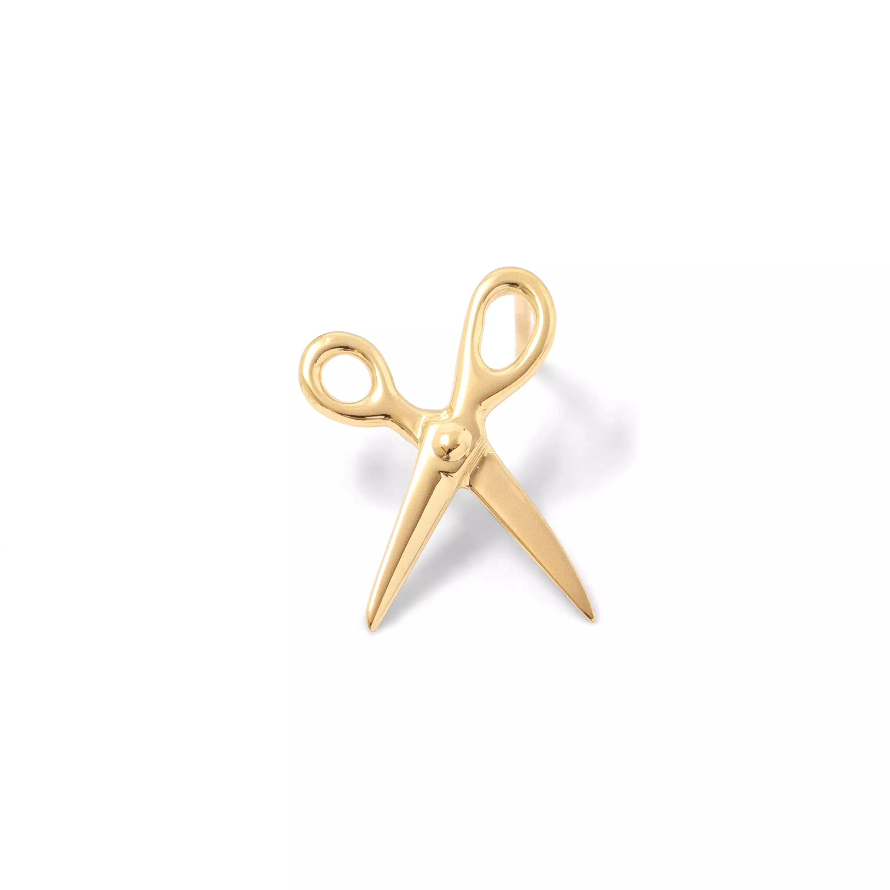 Scissor Earring 14K Yellow Gold