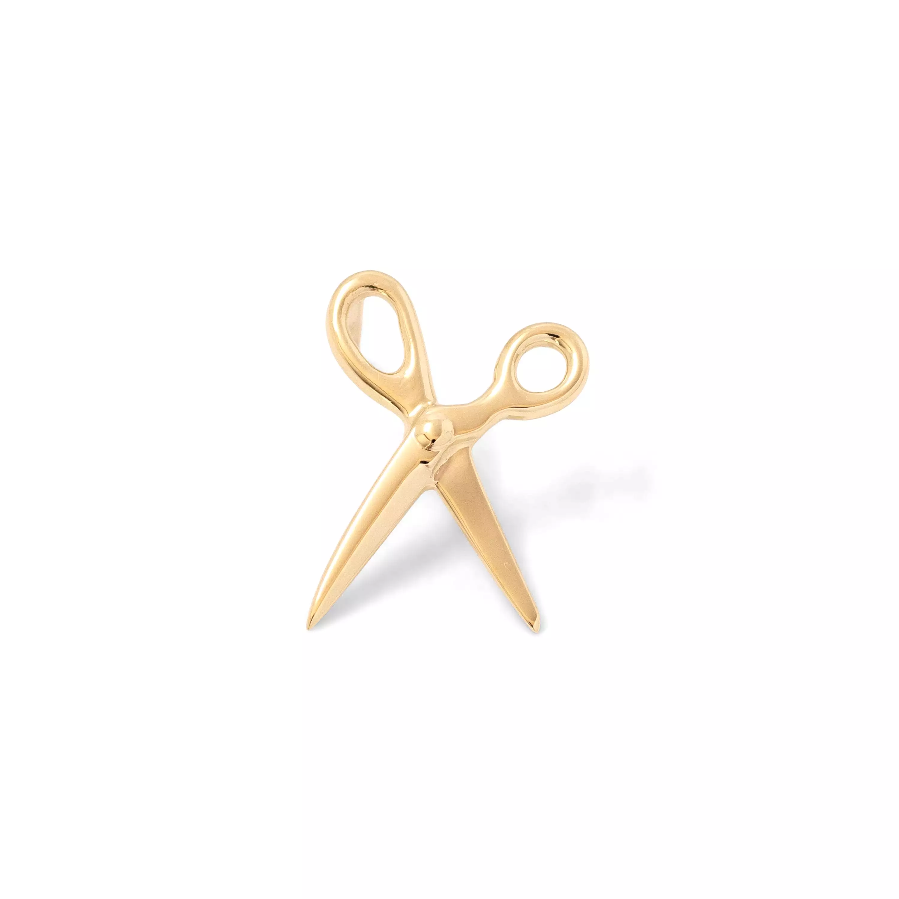 Scissor Earring 14K Yellow Gold