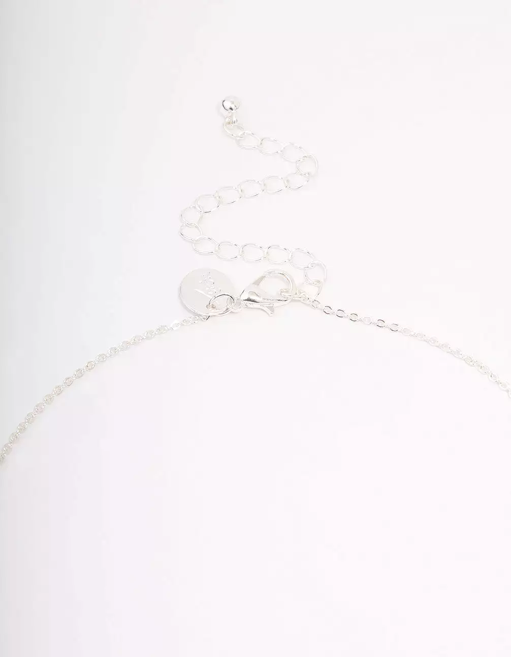 Silver Plated Diamante Signature Coin Necklace & Earring Set