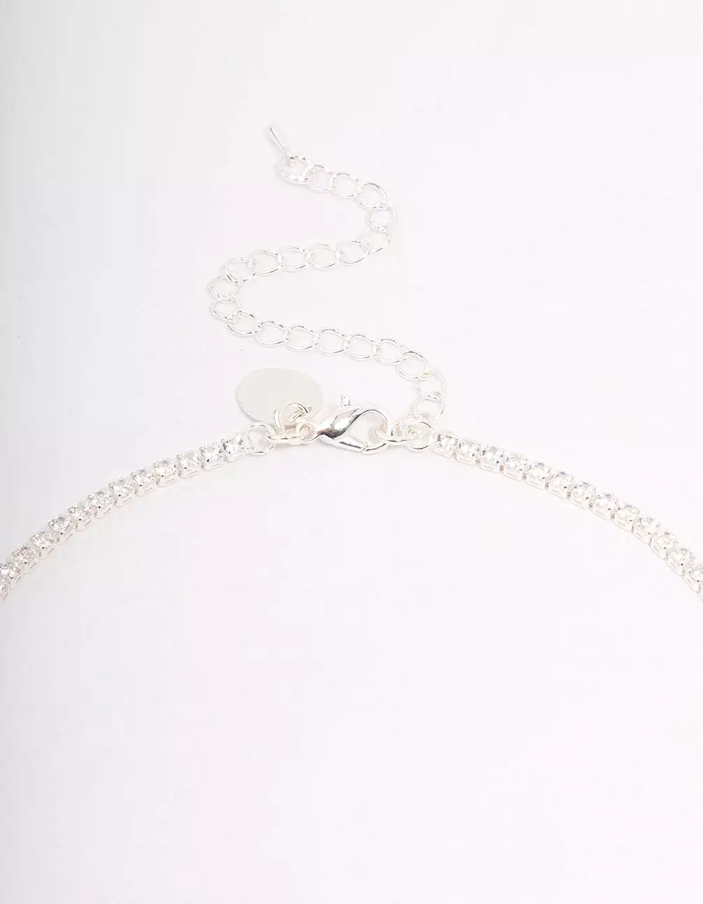 Silver Solitaire Necklace & Earring Jewellery Set