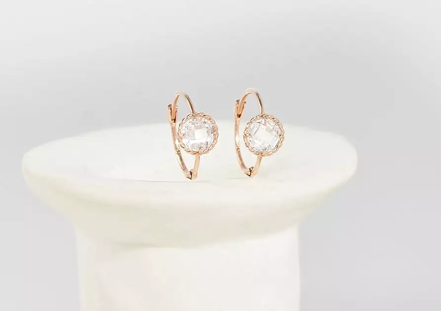 Son Ye jin 14K Gold Earrings Korean Drama Actress Jewelry Womens Accessories Luxury Fashion Dating Elegant Wedding Dinner Party 