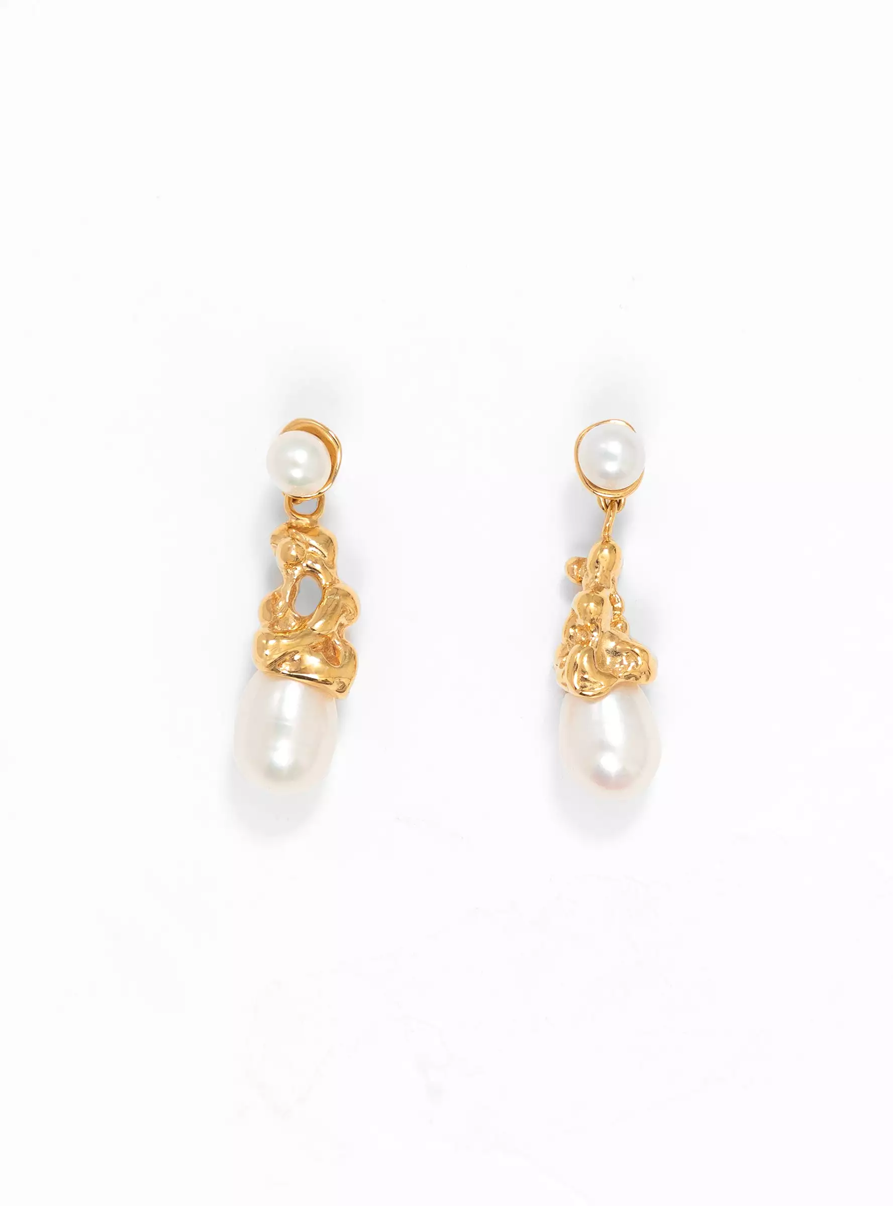 Sophia Drop Earrings 14k Gold-plated Bronze