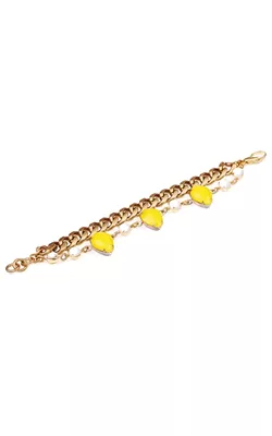 Teardrop Bracelet Yellow