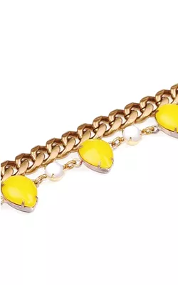 Teardrop Bracelet Yellow