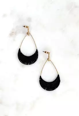 Tearney Earrings in Black