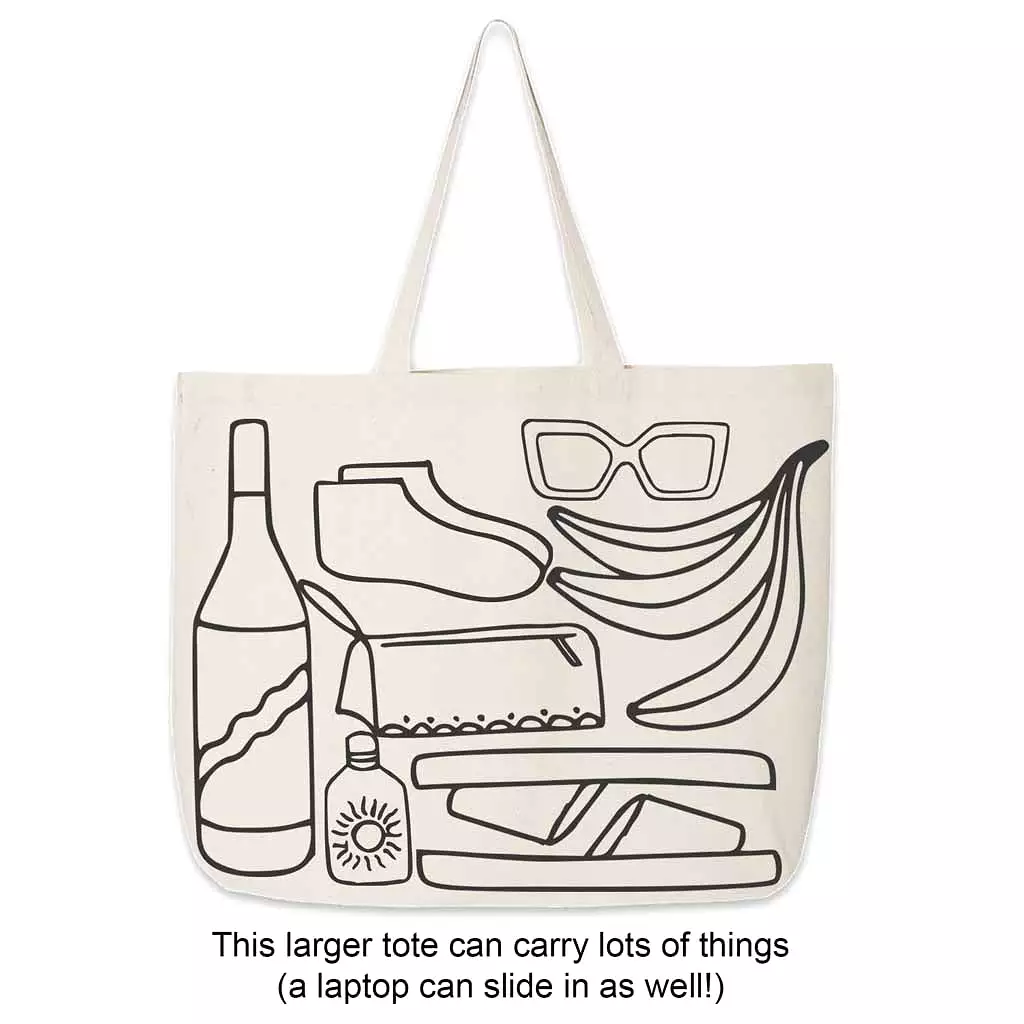 Tennis Anyone? Large Canvas Tote Bag