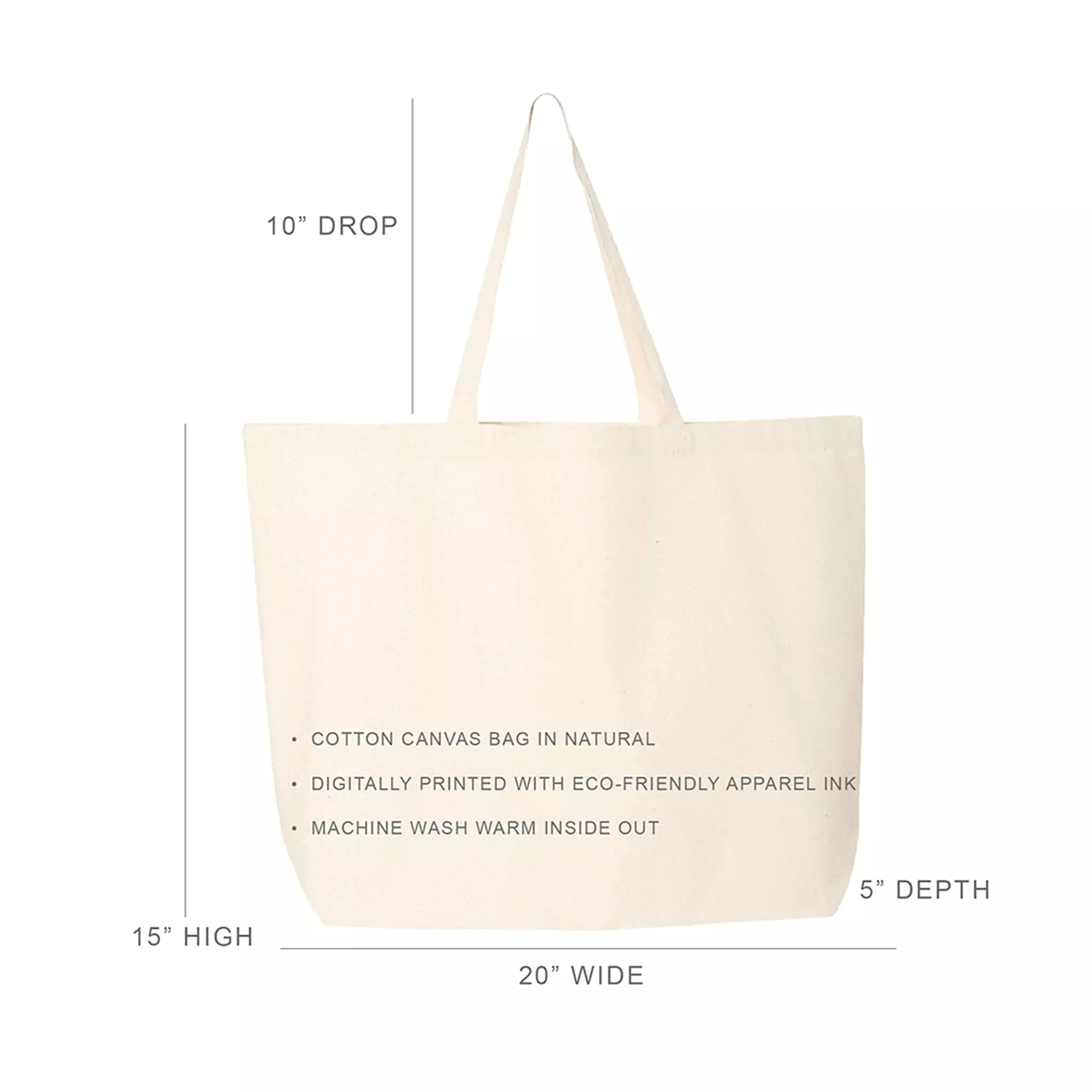 Tennis is My Racket Large Canvas Tote Bag