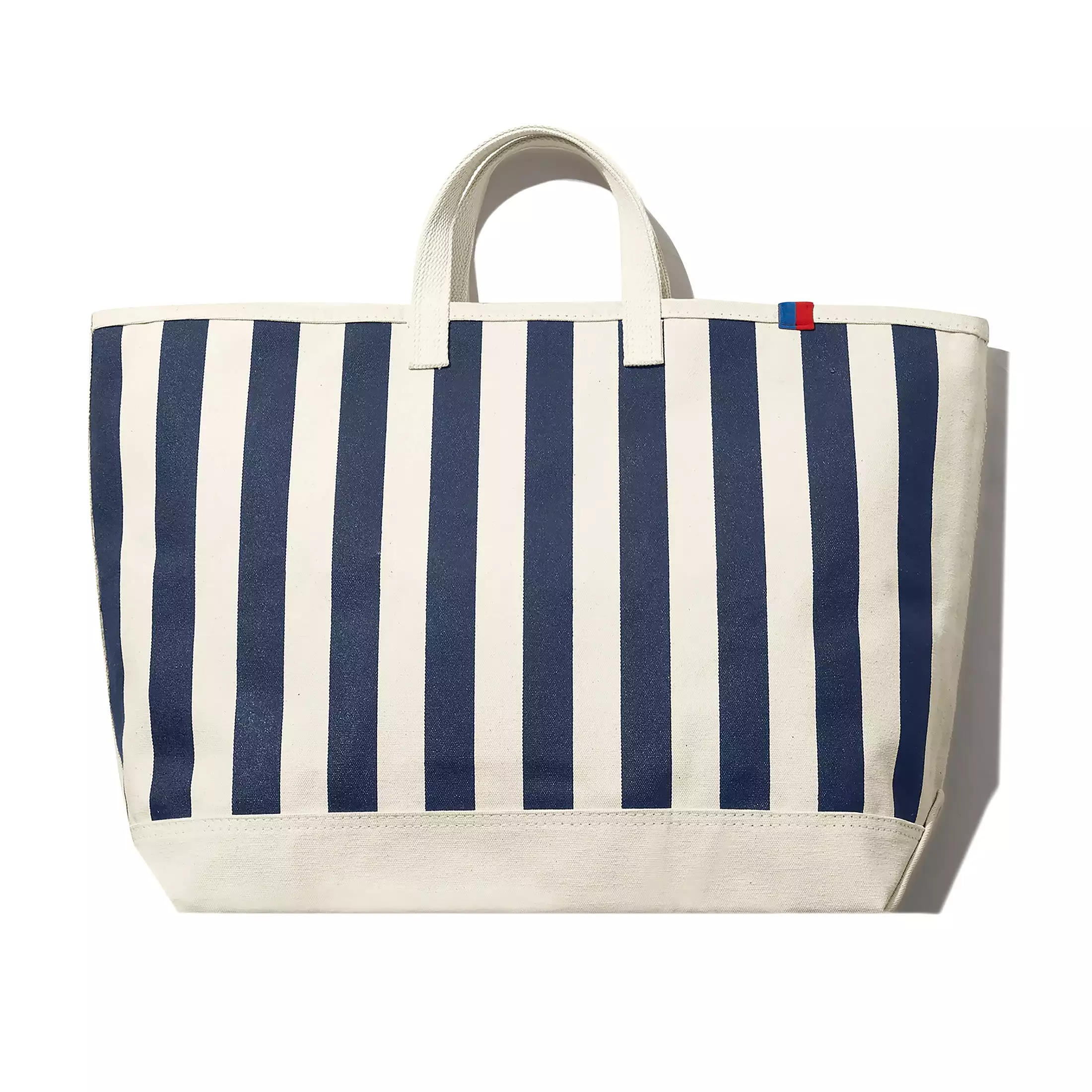 The All Over Striped Tote - Canvas/Navy