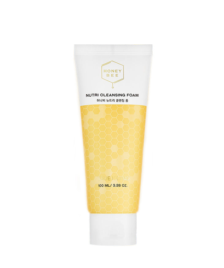 True Island Honey Bee Nutri Cleansing Foam 100ml Dry Skincare Moisture Facial Pore Cleanser