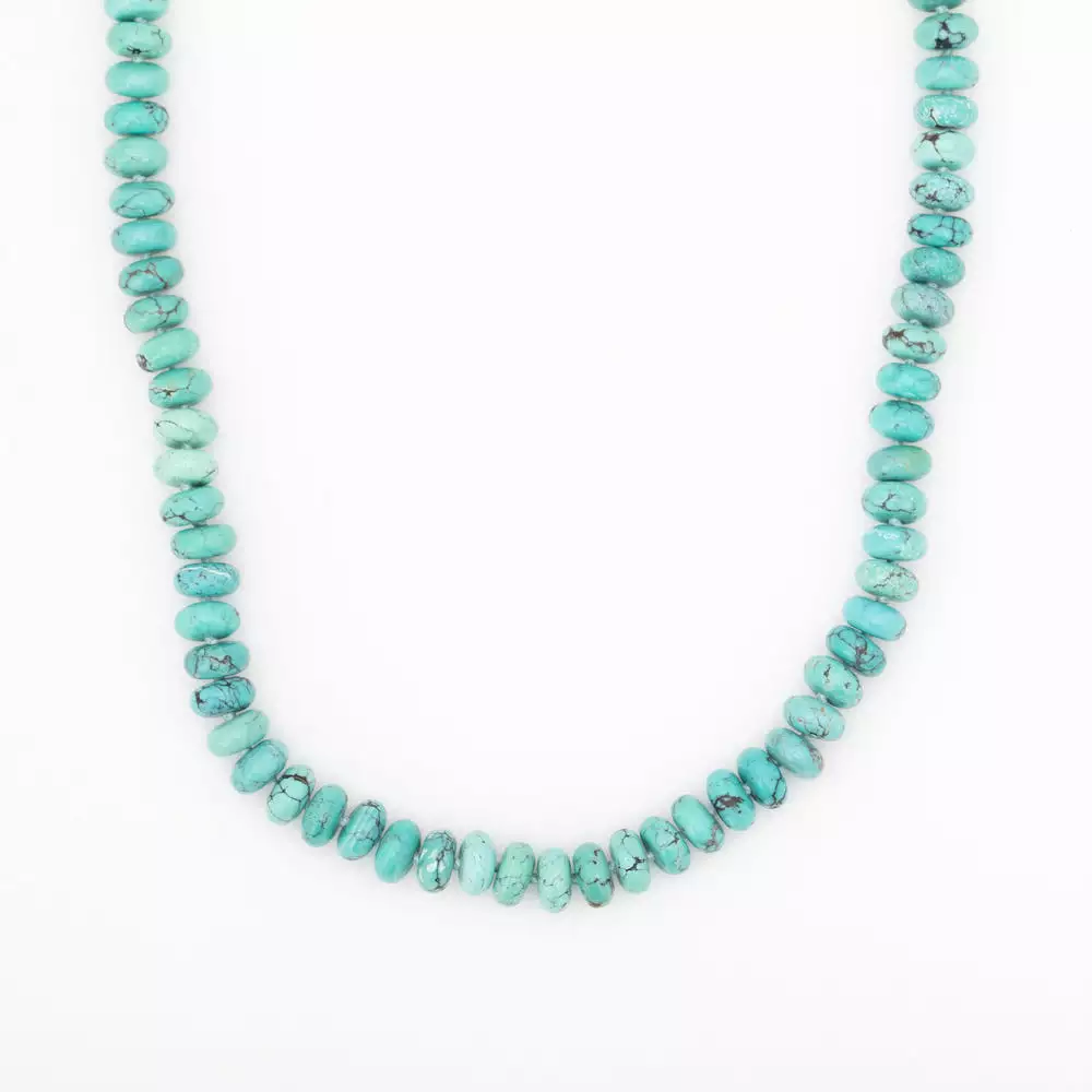 Turquoise Roundel Strand Necklace