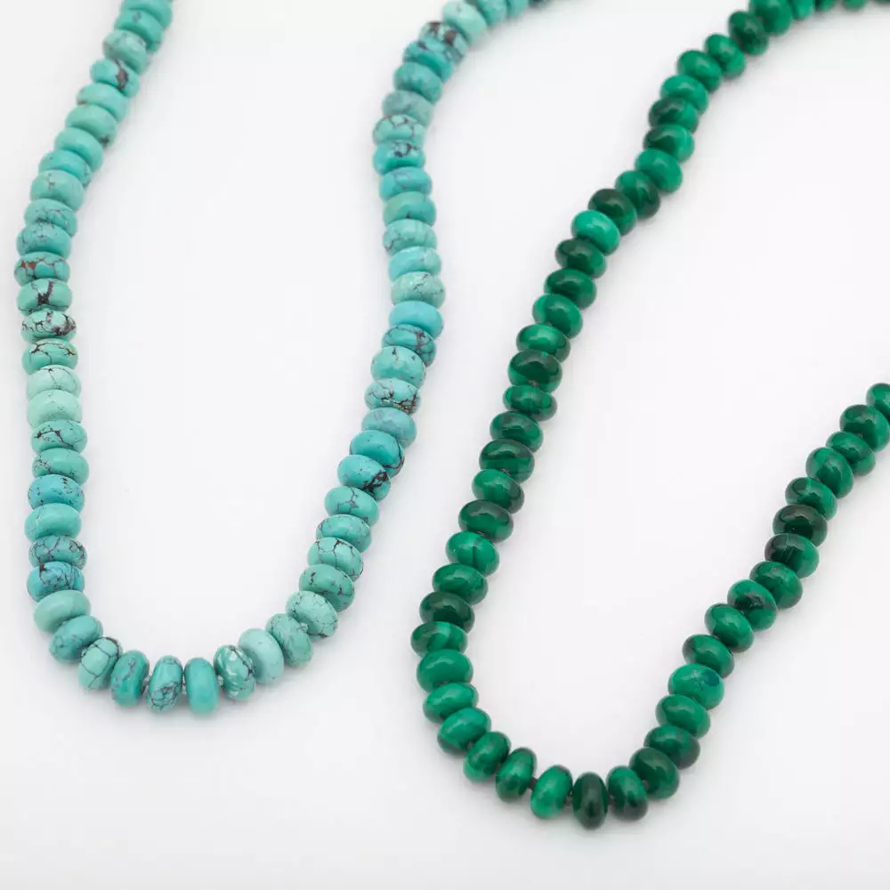 Turquoise Roundel Strand Necklace