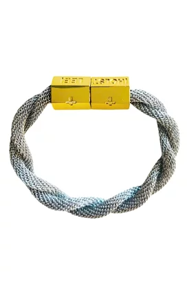 Twisted Mesh Bracelet Silver