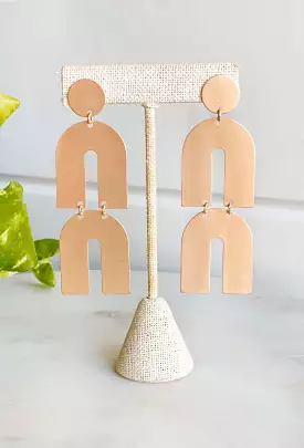 Uptown Girl Earrings in Gold