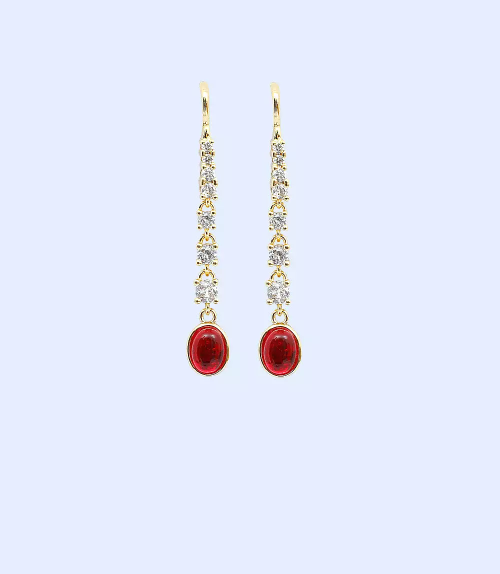 WA0909-MAROON-Women Earrings