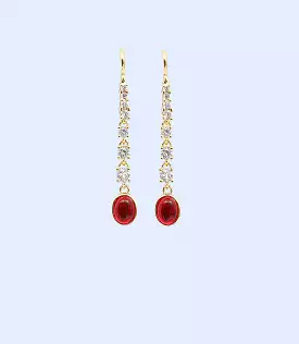 WA0909-MAROON-Women Earrings