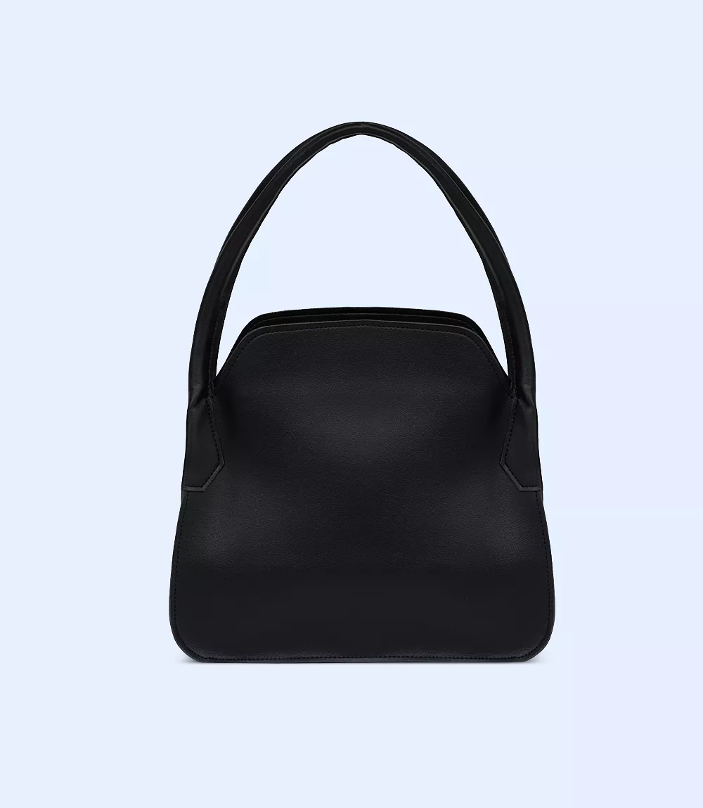 WB2387-BLACK-Women Shoulder Bag