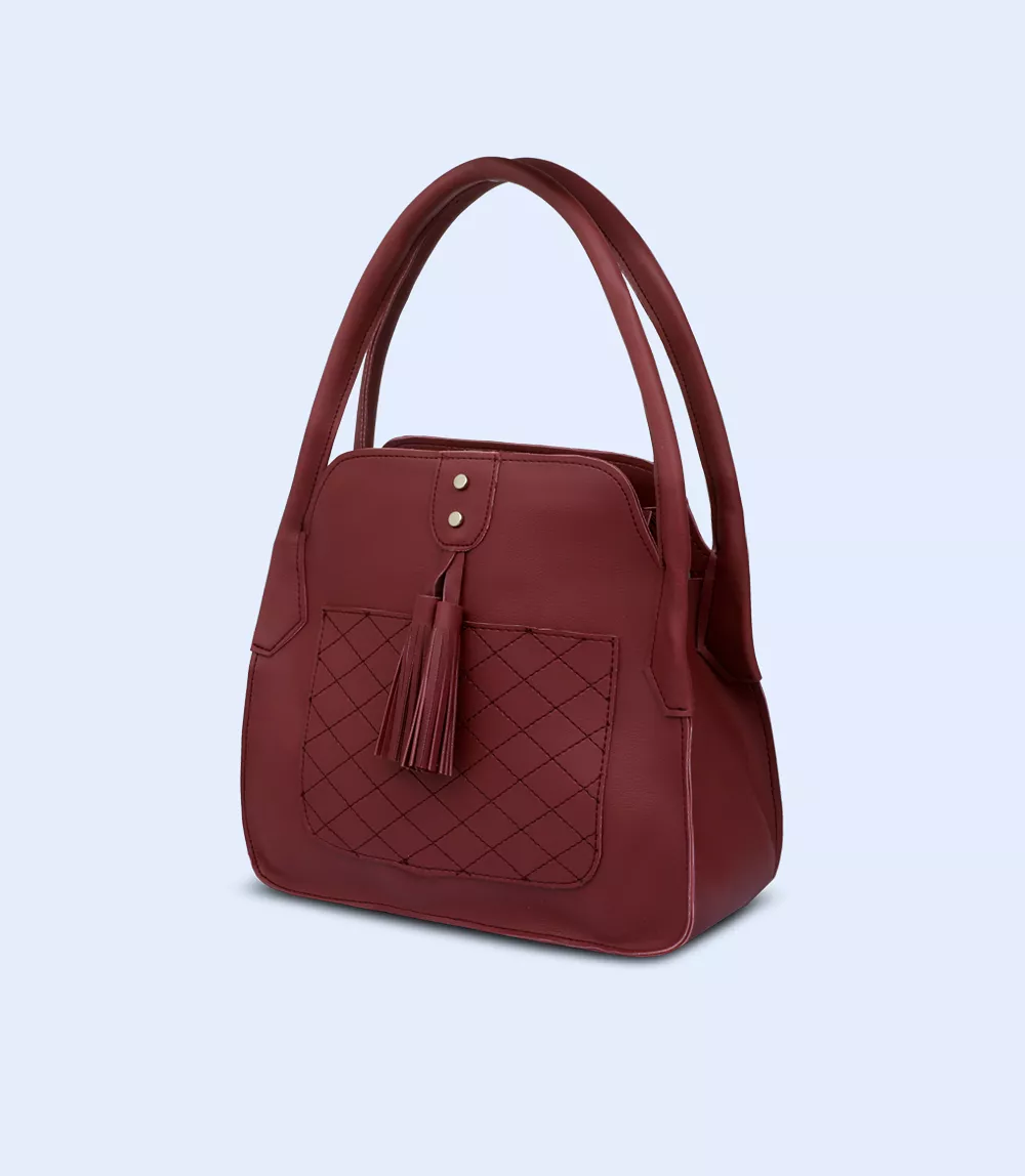 WB2387-MAROON-Women Shoulder Bag