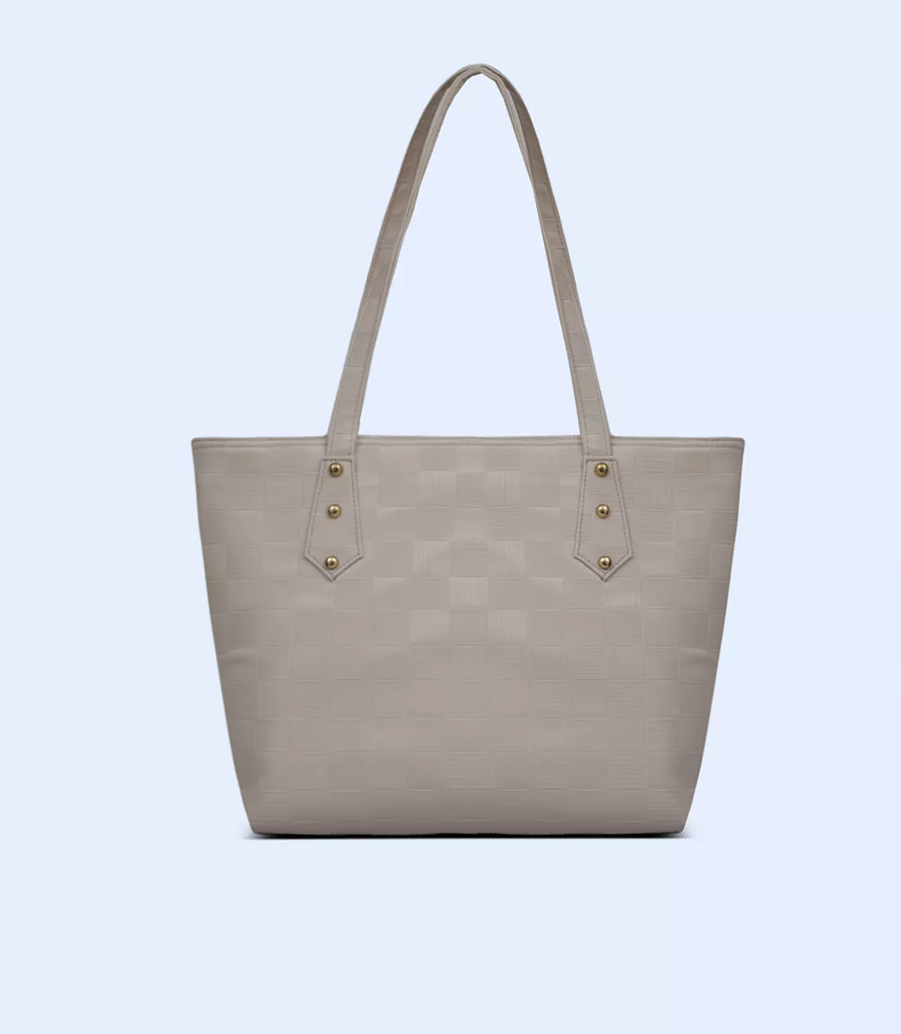 WB2394-BEIGE-Women Shoulder Bag