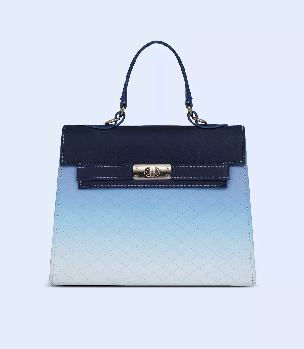 WB2404-BLUE-Women Shoulder Bag