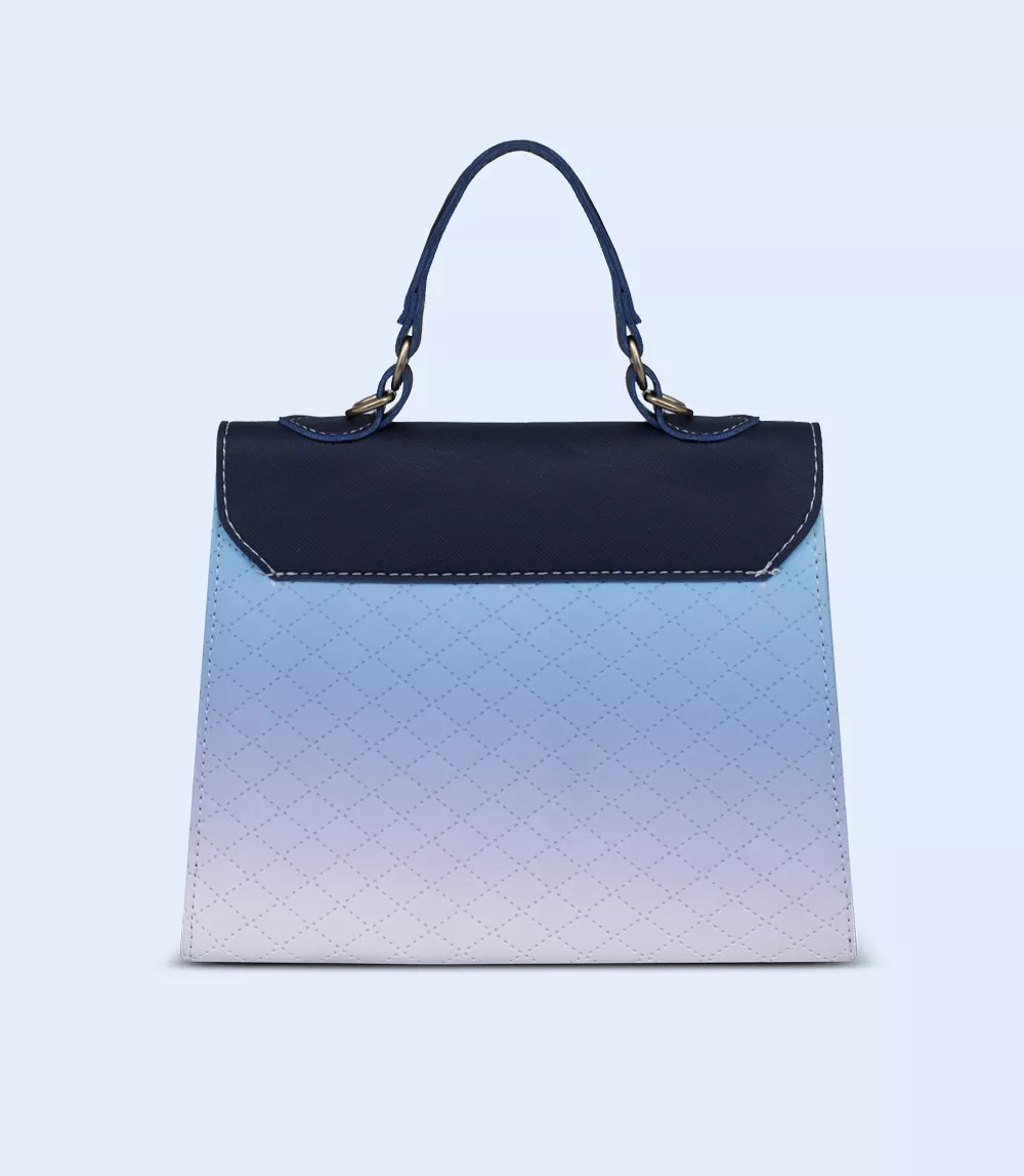 WB2404-BLUE-Women Shoulder Bag