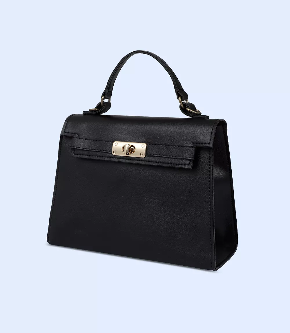 WB2436-BLACK-Women Shoulder Bag