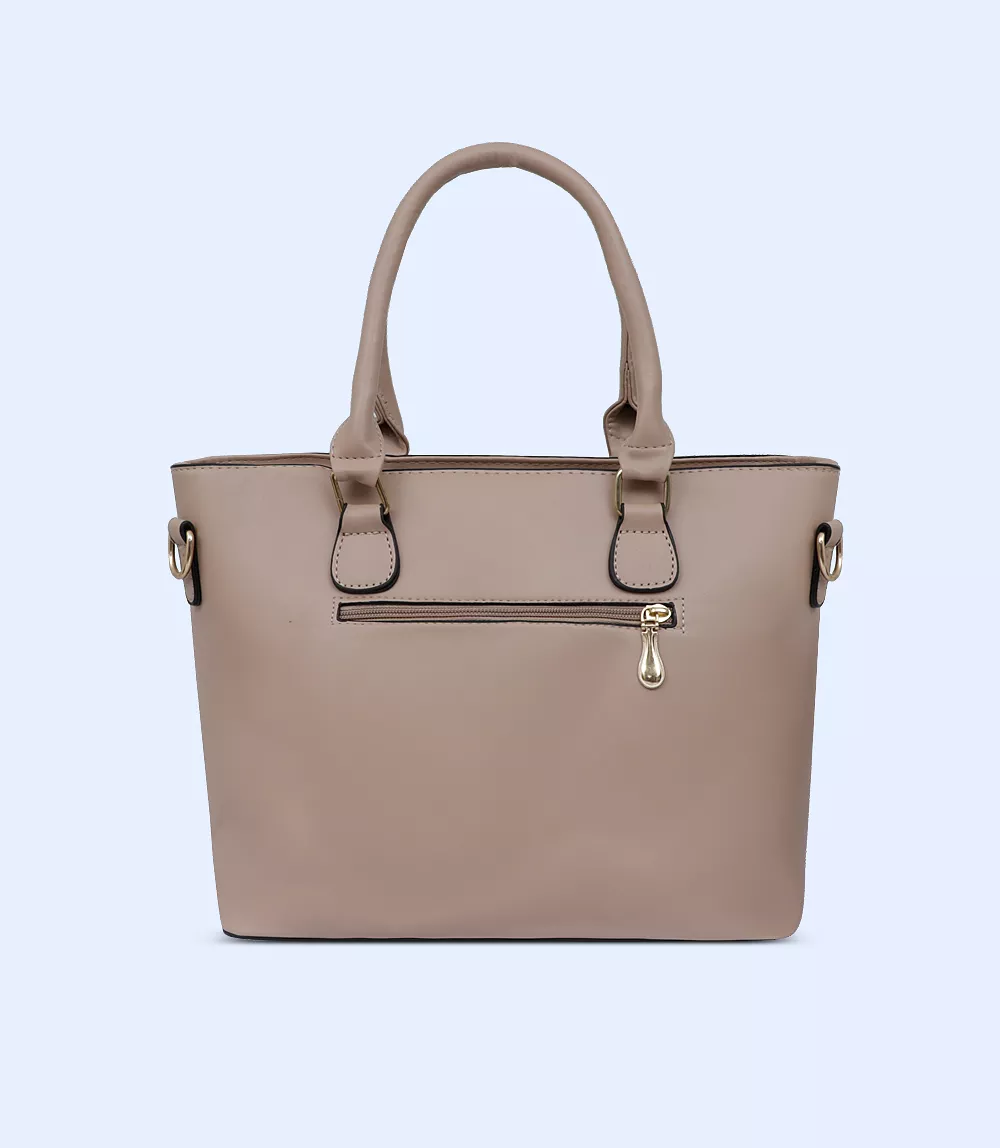 WB2766-BEIGE-Women Shoulder Bag