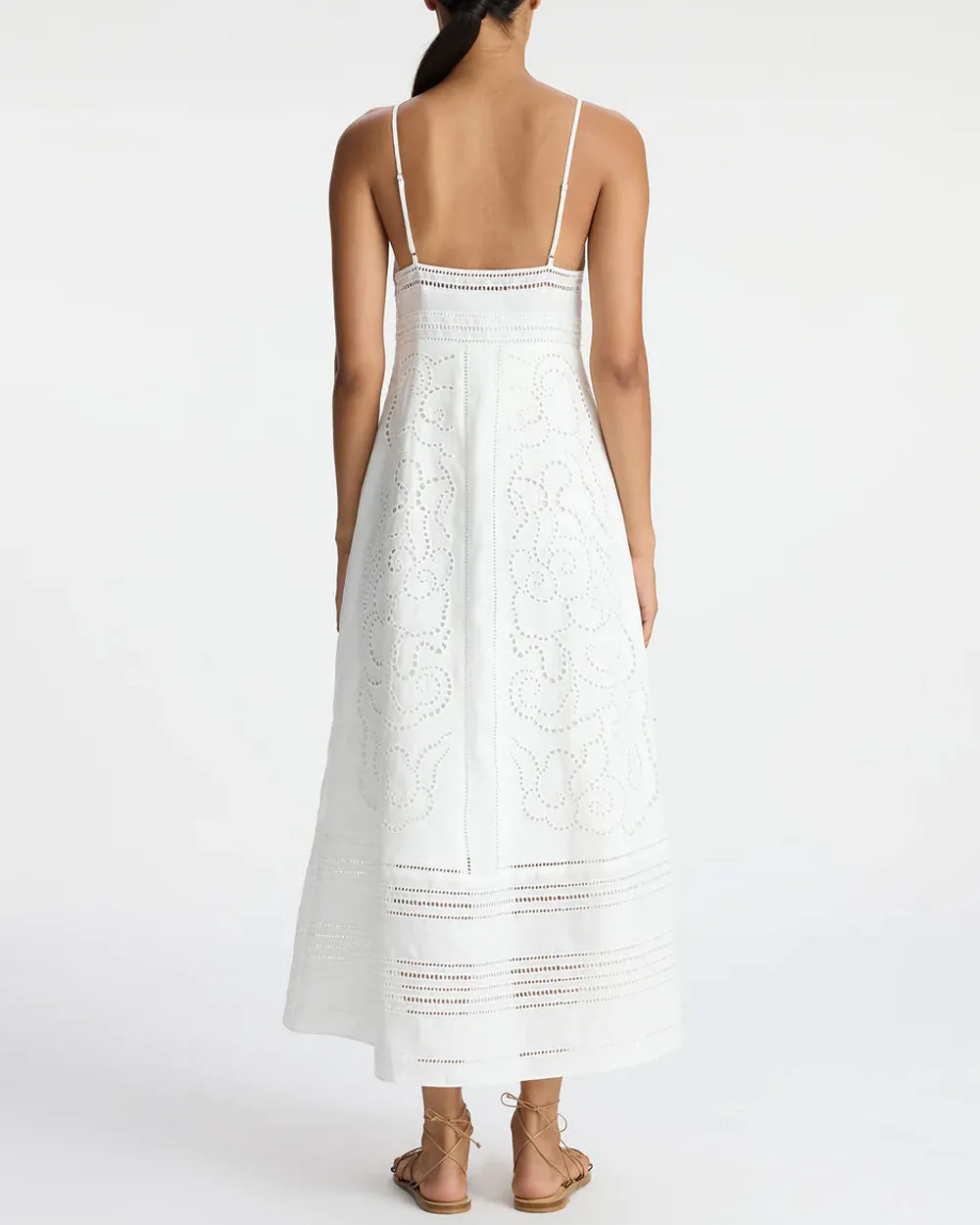 White Josie Midi Dress