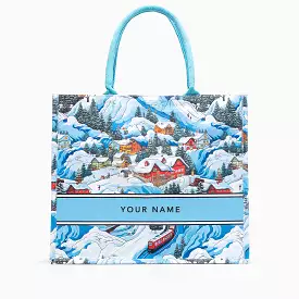 Winter Wonderland Large Canvas Tote