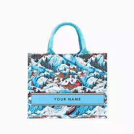 Winter Wonderland Mini Canvas Tote