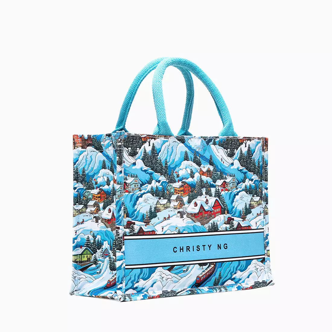 Winter Wonderland Mini Canvas Tote