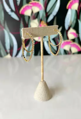 Wish For It Hoop Earrings in Gold