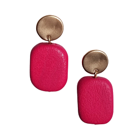 Zoda - Samantha Rust Earrings - Fuschia