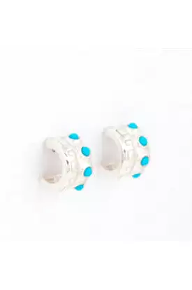 Zou Zou Turquoise Earrings - Sterling Silver